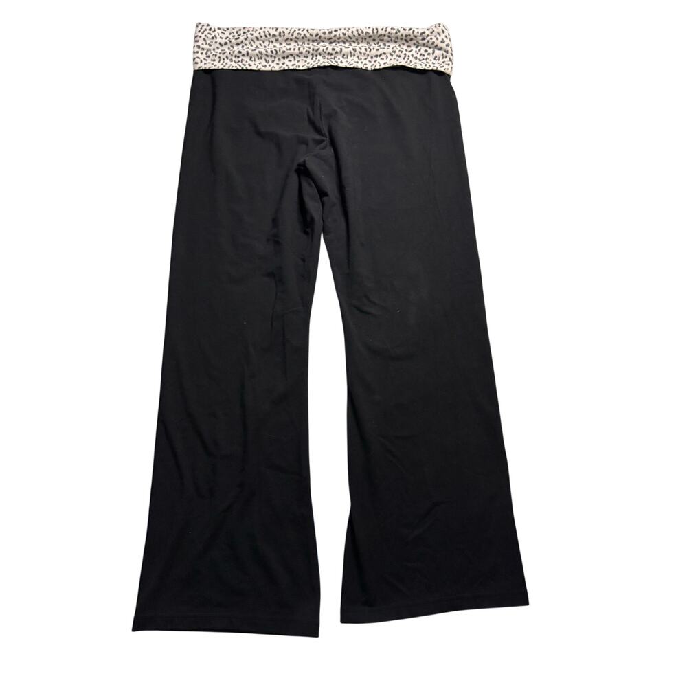 Victoria’s Secret Cheetah Fold-over Yoga Flare Pants Womans Size XL